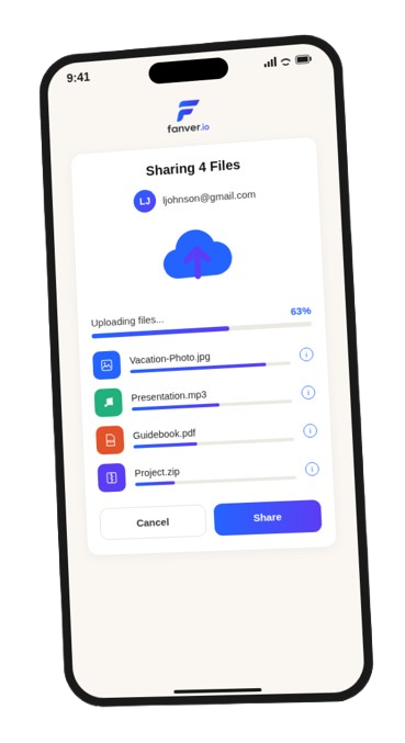 App screen